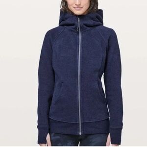 LULULEMON SCUBA HOODIE HEATHERED HERO BLUE JACKET
